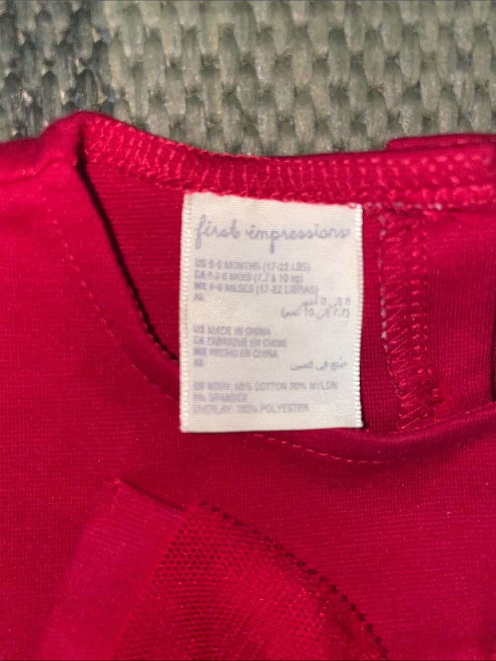 First Impressions Hot Pink Tulle Bow Baby Dress - Picture 2 of 2